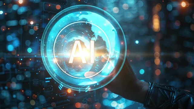 Human triggers button. AI trigger button