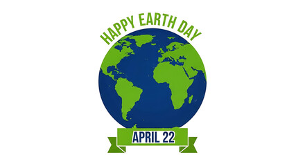Obraz premium Celebrating earth day with a graphic representation of the planet earth.