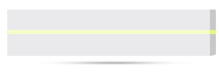 Obraz premium Minimal White Lower Third Banner with Soft Yellow Highlight on Black Background