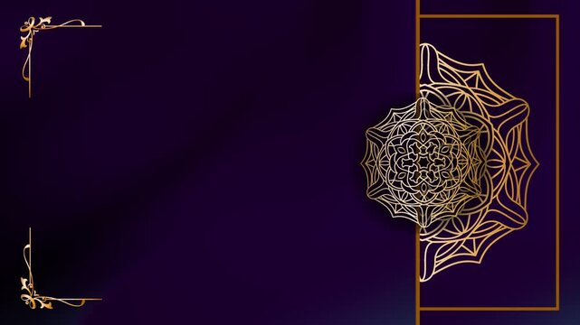 Animated Pattern Maya Luxury Classic Filigree Background