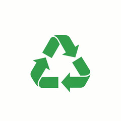 Obraz premium Green Recycling Symbol Icon.