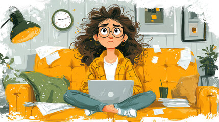 Shopping cart with packages on keyboard showing digital retail and online shopping experience