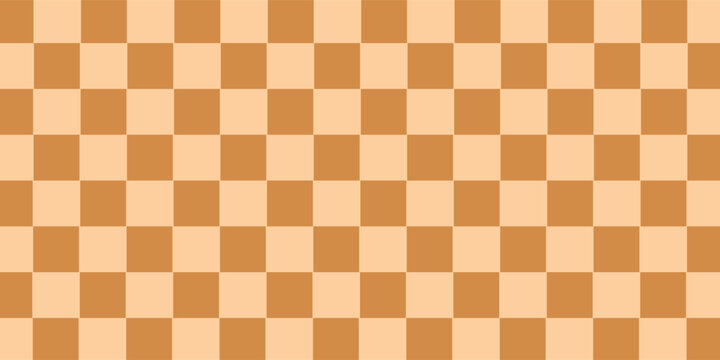 Brown and light brown chess board, art chess background