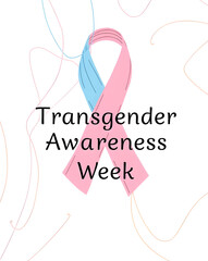 Transgender Awareness Week Inclusion and Support Illustration