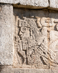 Obraz premium Detailed view of the historic great ball court at Chichen Itza, Yukatan Mexico.