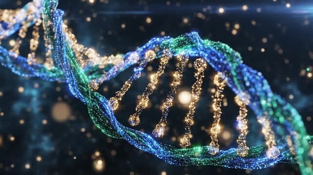 Exploring DNA structure and function in a colorful visual display of genetic code and molecular interactions