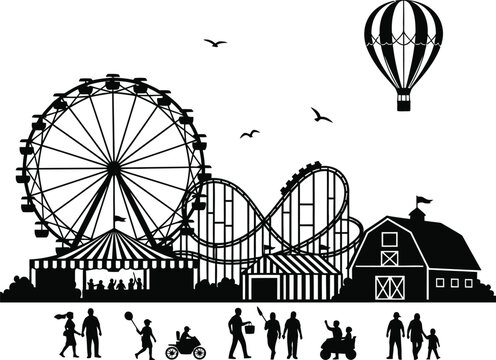 washington state fair event vector 