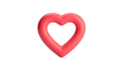 Fototapeta premium A pink heart shape on a black background