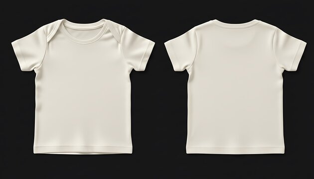 Mockup of an off white color baby tee short sleeve t-shirt