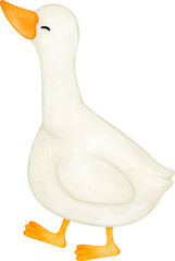 watercolor easter goose cute © Je