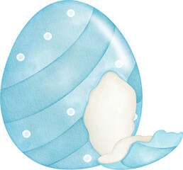 watercolor easter egg