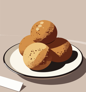 chocolate truffles vector