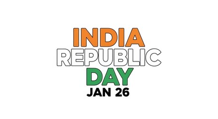 Obraz premium Celebrating the republic day of india with vibrant colors and patriotic spirit