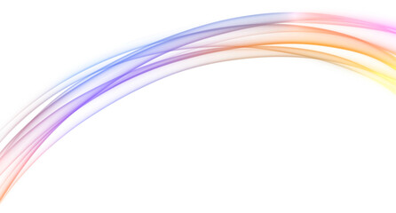 Fototapeta premium Elegant colorful dynamic wavy ribbon design element for web and print