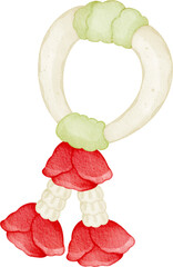 watercolor thai flower garland