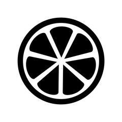 Orange fruit icon. Vector image