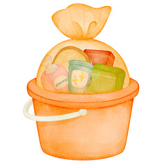 watercolor thai sangha offering set