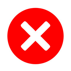 Obraz premium red cross button