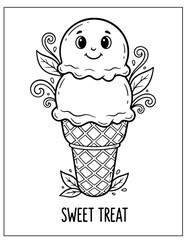 Bold and Easy Cute & Pretty Coloring Pages PDF Download