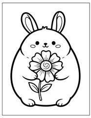 Bold and Easy Cute & Pretty Coloring Book for Relaxation