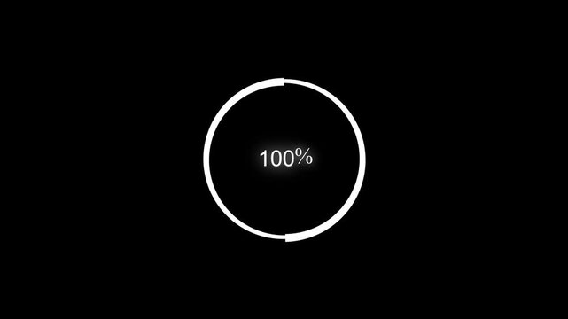Minimal circular progress indicator animation