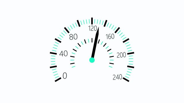Accent car speedometer design animation, Car speedometer gauge animated