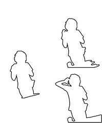 Minimal Black Silhouette for Graphic and Creative Projects