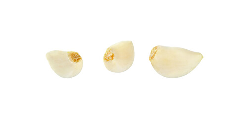 Garlic cloves Isolated on white background
