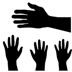 Obraz premium hands vector illustration