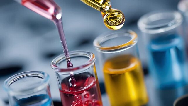 Closeup medium shot of hormone sample testing and analysis during a consultation highlighting the science behind hormone panel evaluations.