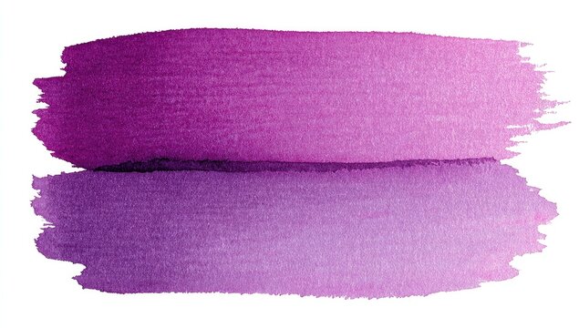Two strokes of purple watercolor paint showing a gradient from dark to light