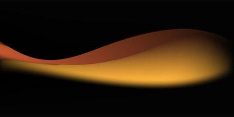 Orange black grainy gradient background with black background full of noise