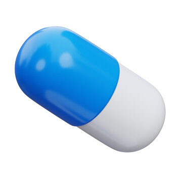 3d capsule pill illustration
