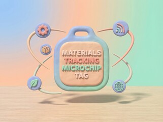 Innovative materials tracking microchip tag showcasing advanced technology solutions for inventory management optimizing resource efficiency and sustainability in the digital age