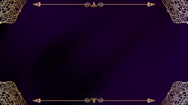 Glowing Animation Mudras luxury gold Exotic Ornament Motion