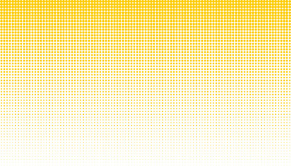 Yellow halftone dotted gradient abstract background