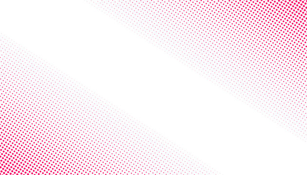 Pink halftone dotted diagonal gradient abstract background