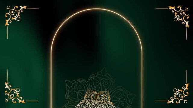 Looping Background Nirvana Gold Luxury Global Pattern