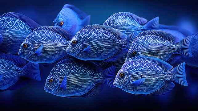 Dory fish - the blue tang species