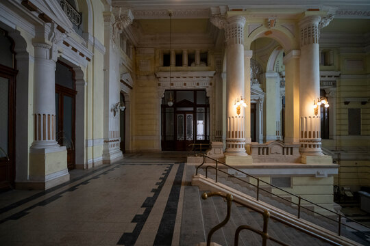 Abandoned Palace in Budapest, Hungary &ndash; Derelict Historic Television Headquarters, Urban Decay Architecture, Forgotten Cultural Landmark, Empty Neo-Renaissance Building Exterior