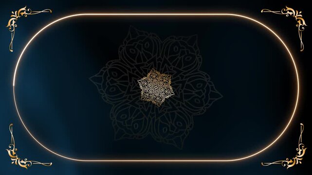 Subtle Motion Velvet luxury gold Sci-Fi Ornament Background