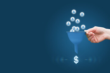 Naklejka premium Building wealth together