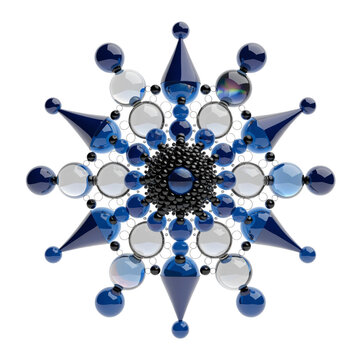 Geometric Star Pattern on white background, ong cutiut