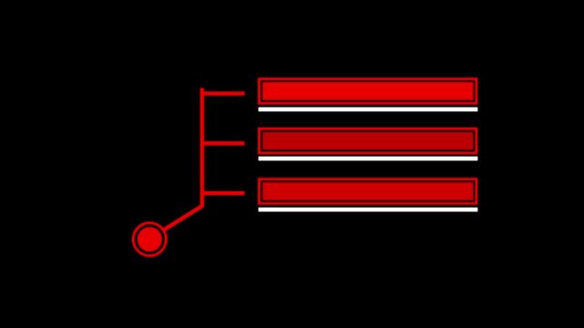 the callous rectangle - mov - Futuristic HUD Elements. Animation of HUD elements colorful callout for text 4K video. HUD elements on black background