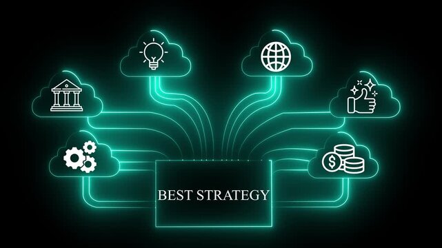 Eco energy concept illustration of an eco friendly bulb with arrows featuring a modern vector design icon for business technology and social network marketing communication
