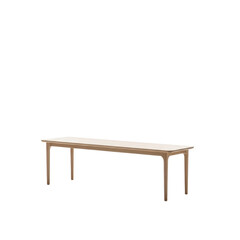 Fototapeta premium Brown wooden table isolated on white background