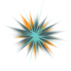 Obraz premium An abstract star burst shape transparent design element.