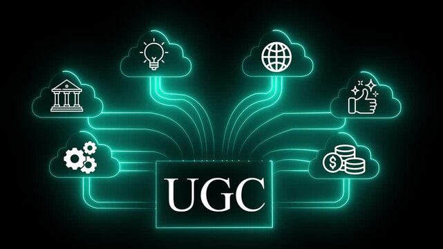 UGC A creative vector illustration for a business web banner featuring an eco friendly bulb with a recycle symbol design as a modern light icon and social media art concept