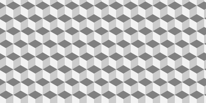 White 3d modeling cubes Illustration decoration seamless white material pattern square design.