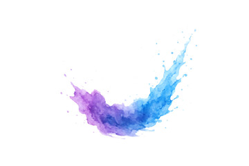Obraz premium Abstract splash of color on transparent background